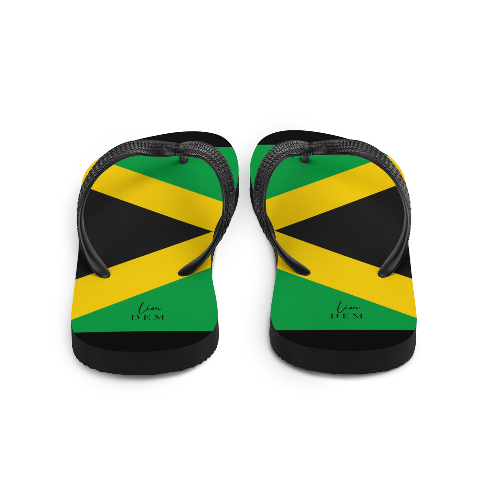 Jamaica Yardie LionDem Flip-Flops