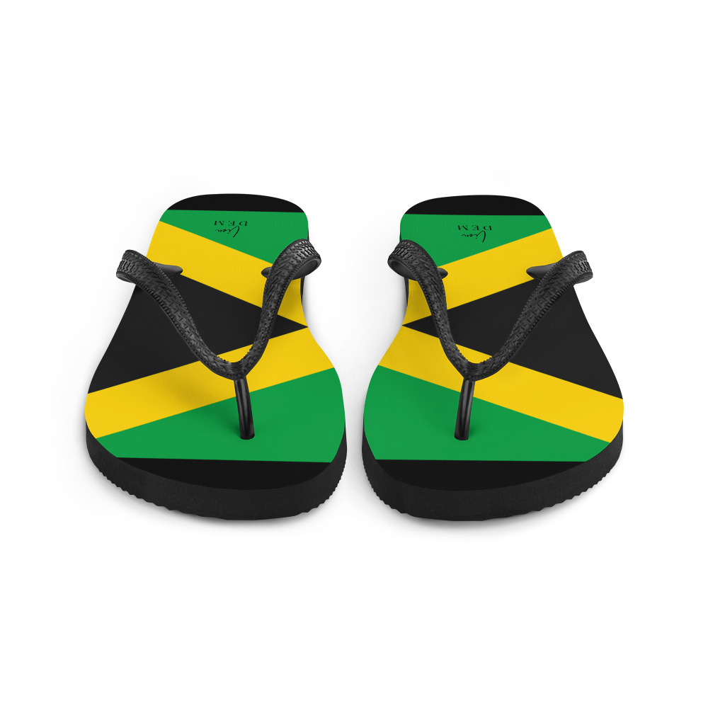 Jamaica Yardie LionDem Flip-Flops