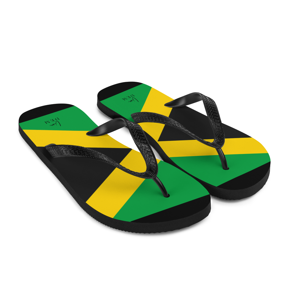 Jamaica Yardie LionDem Flip-Flops