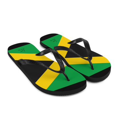 Jamaica Yardie LionDem Flip-Flops